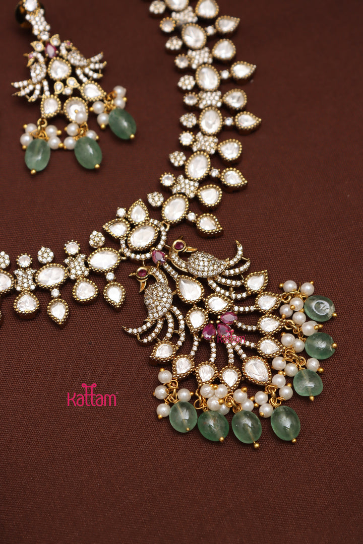 Kriti - Victorian Polki Stone Necklace
