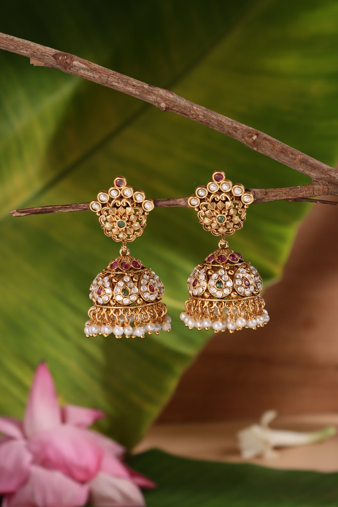 Multistone Manga Jhumka
