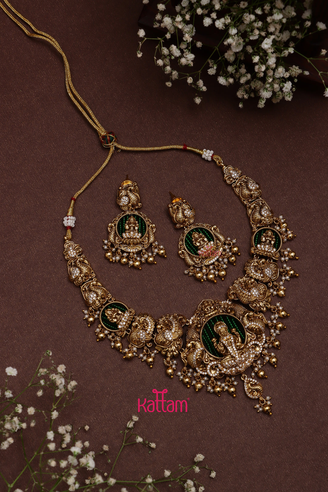 Deshika - Goddess Peacock Semi Bridal Set