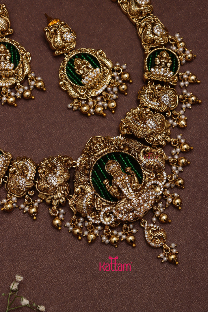 Deshika - Goddess Peacock Semi Bridal Set