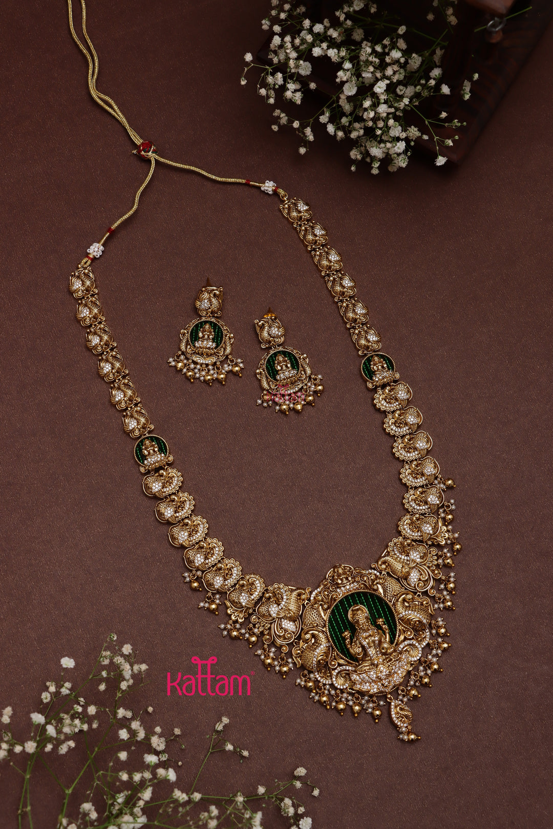 Deshika - Goddess Peacock Semi Bridal Set