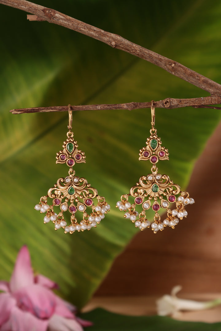 Motif Statement Hoop Earring