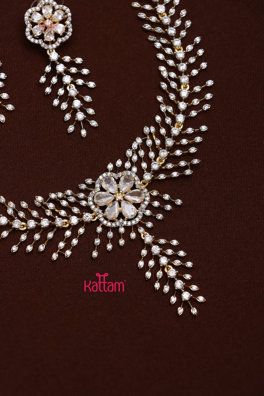 Reega -  AD Flower Spike Necklace