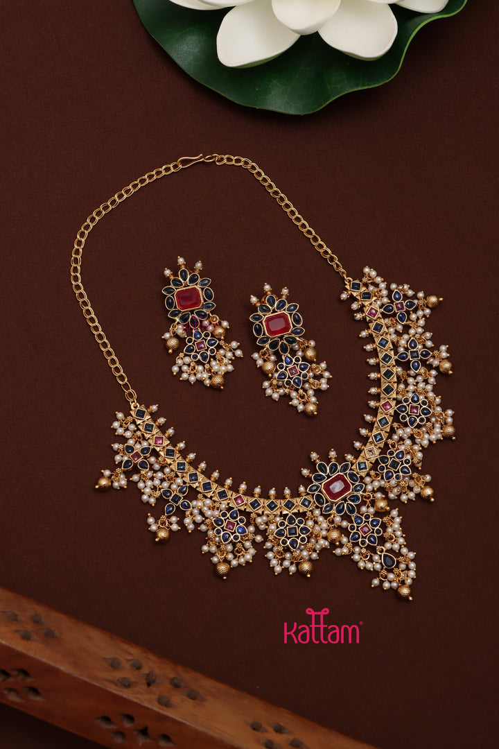 Blue - Kemp Guttapusalu Pearl Choker