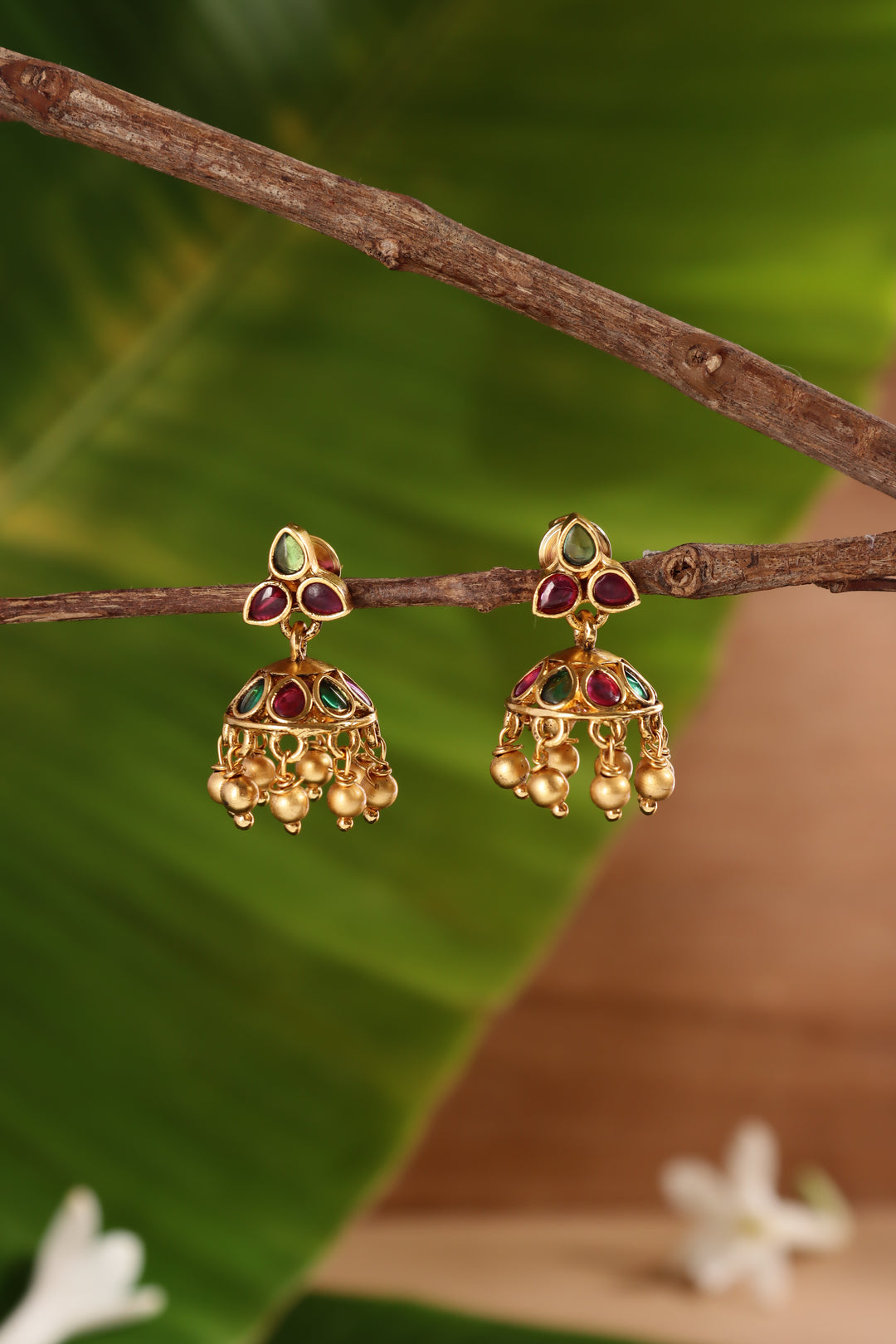 Rubygreen Thilak Jhumka