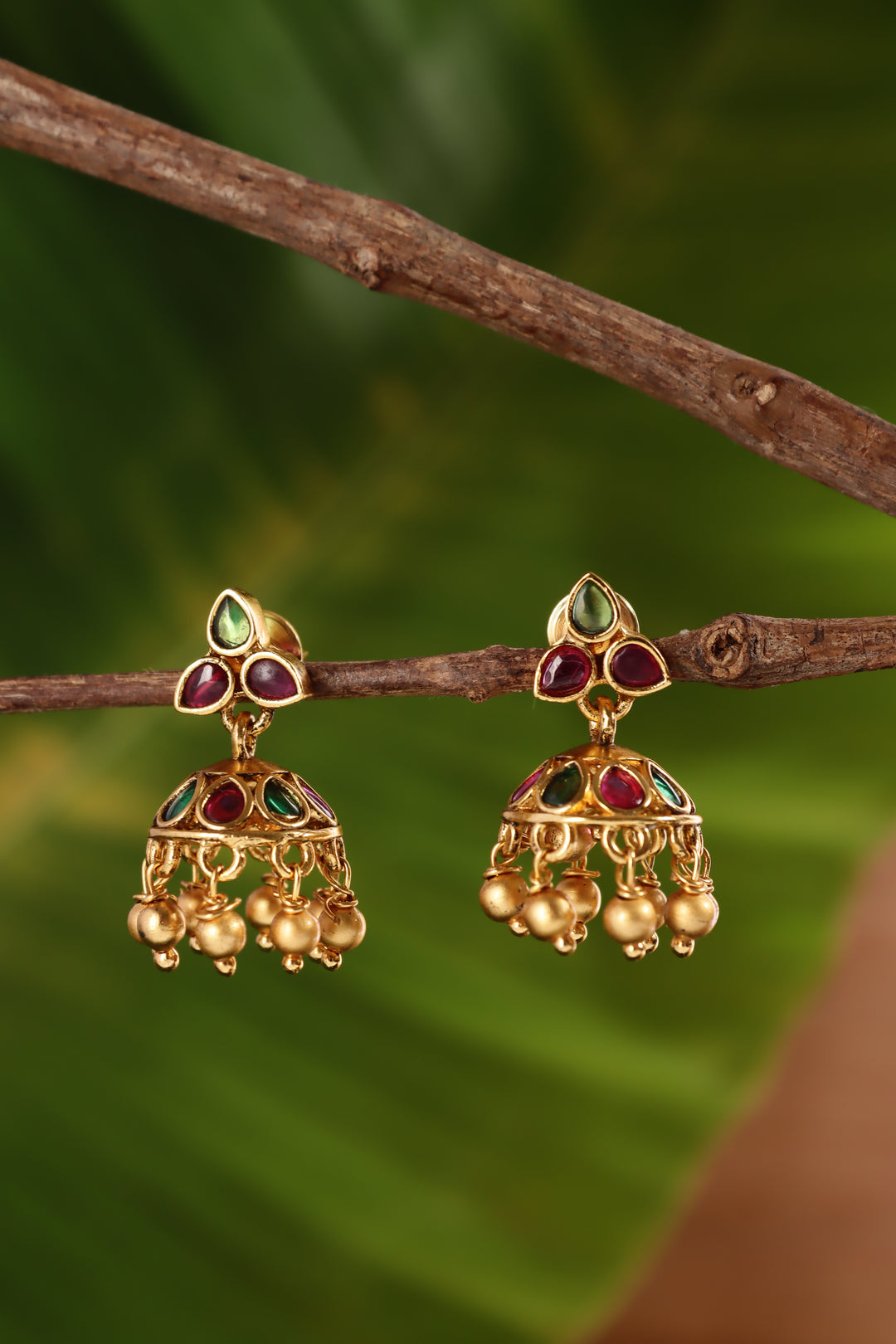 Rubygreen Thilak Jhumka