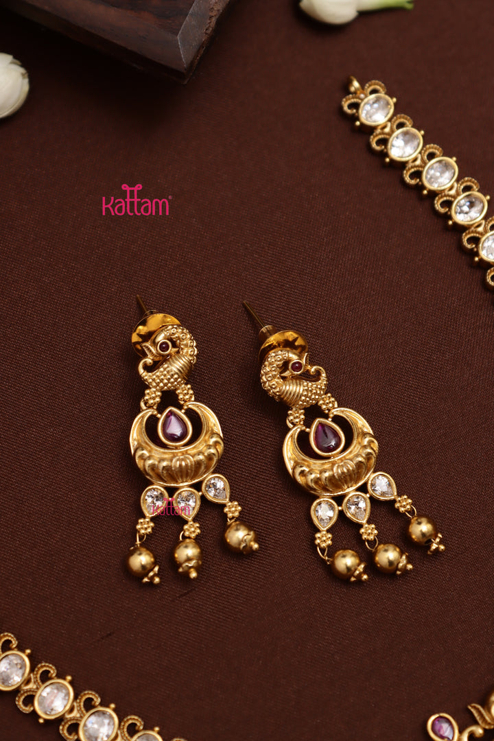 Yashika - Peacock Ruby Necklace