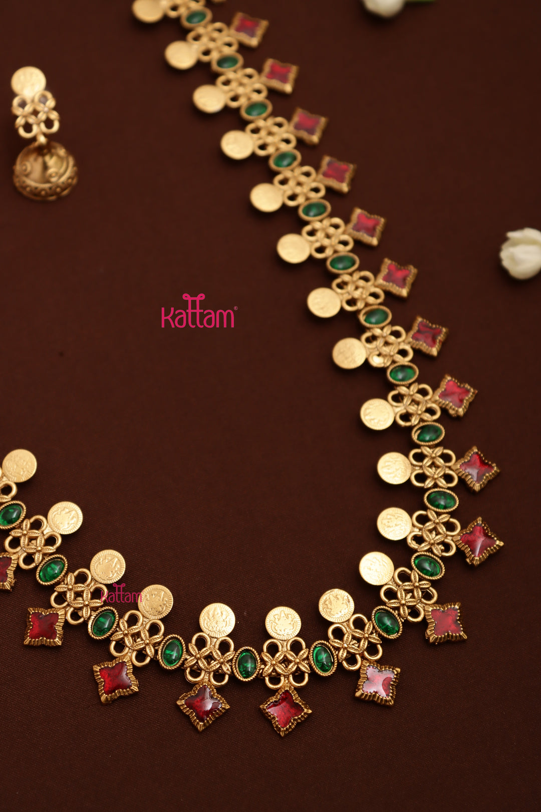 Mathangi Coin Stone Haram - Design 1