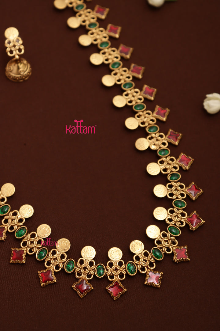 Mathangi Coin Stone Haram - Design 1