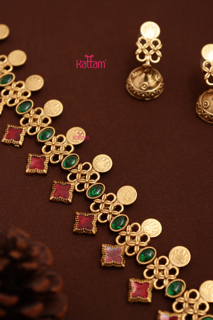 Mathangi Coin Stone Haram - Design 1