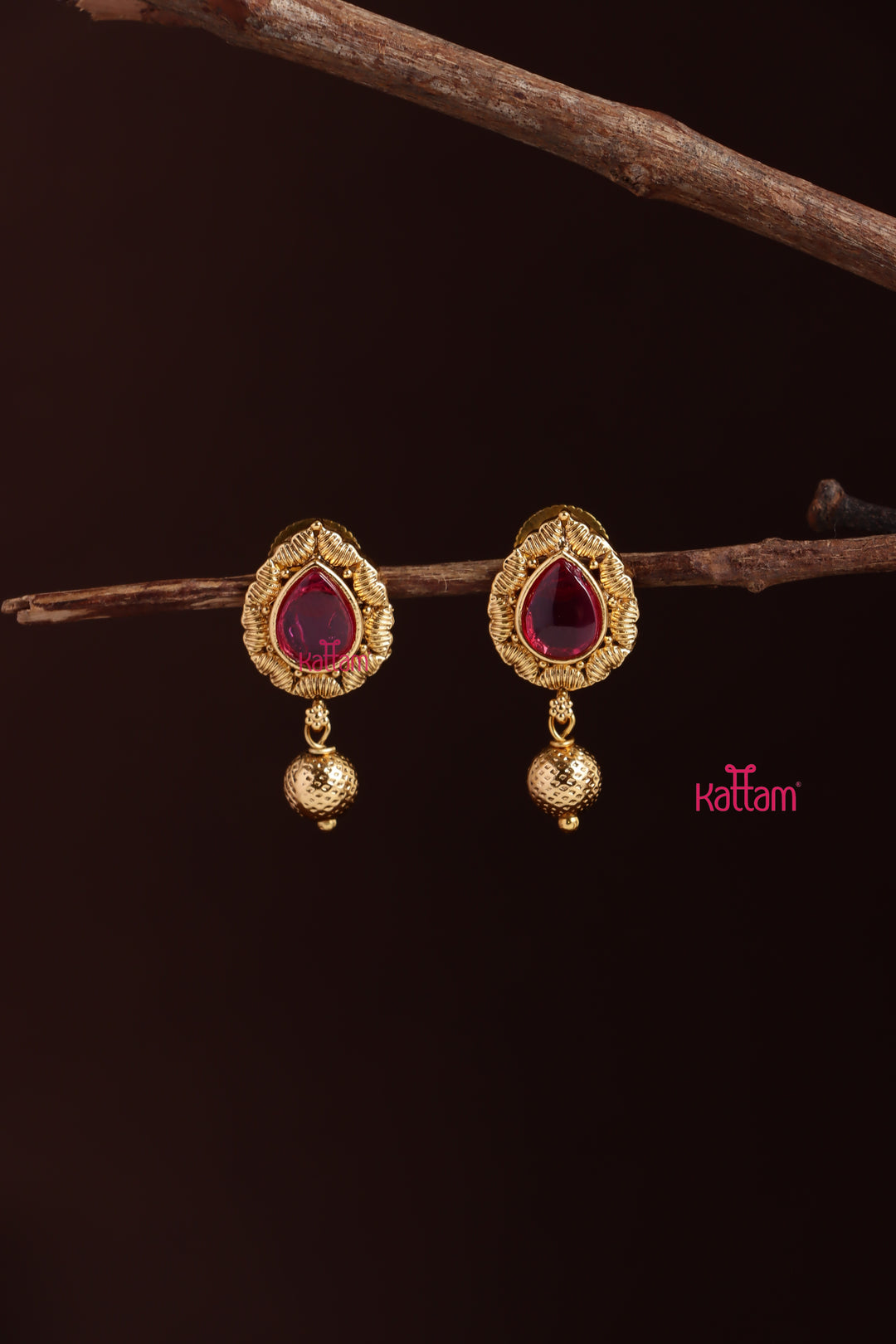 Thilak Rubystone Earring