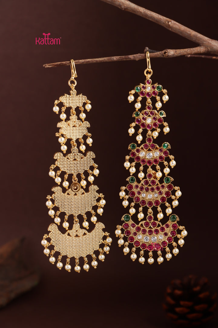 Kemp Stone Bharatham Mattal Earring - Design 2