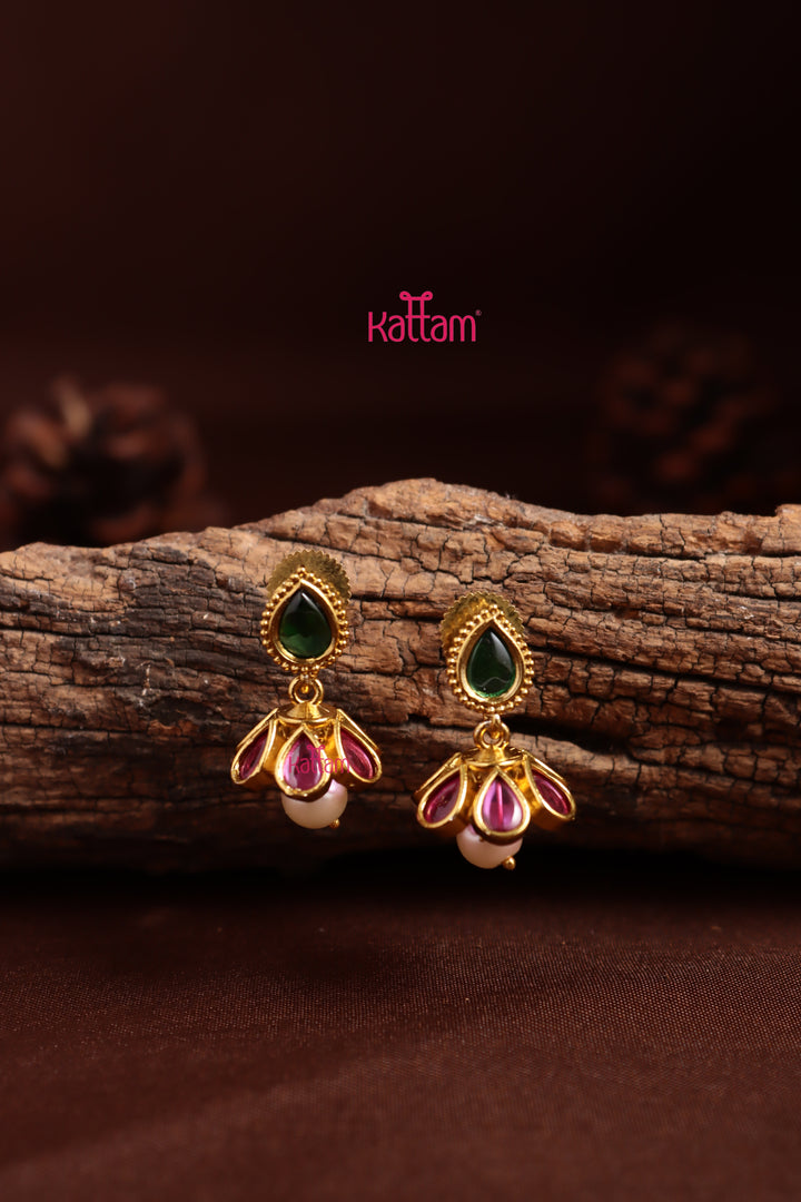Thilak Pearl Mini Jhumka
