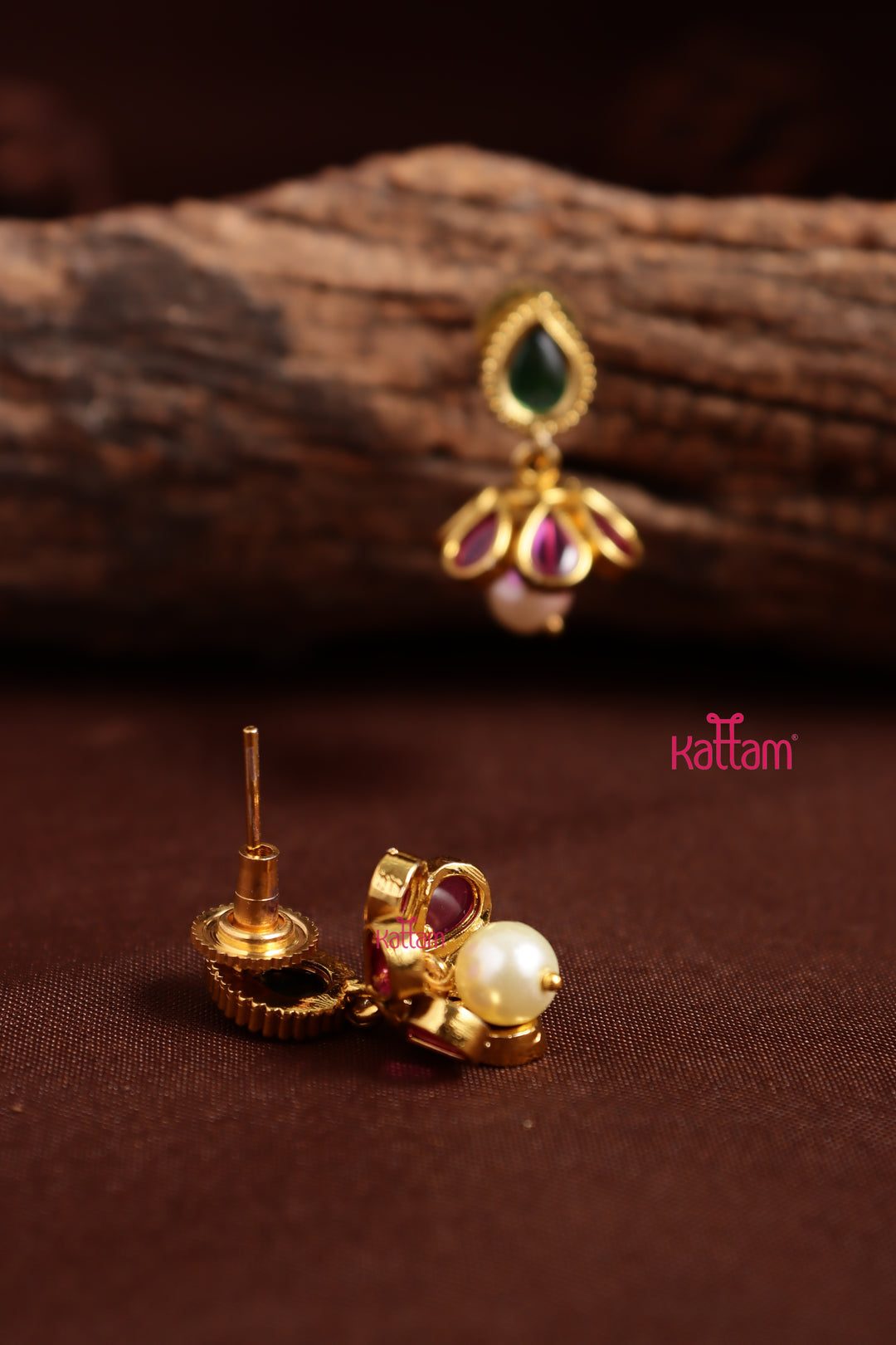Thilak Pearl Mini Jhumka