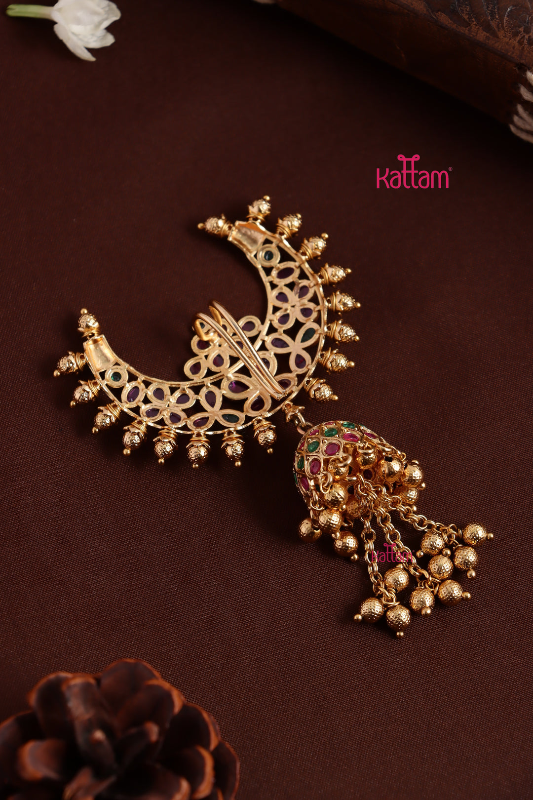 Halfmoon Jhumka Drop Choti - Design 4