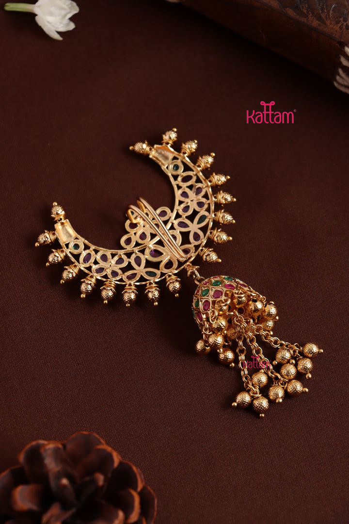 Halfmoon Jhumka Drop Choti - Design 4