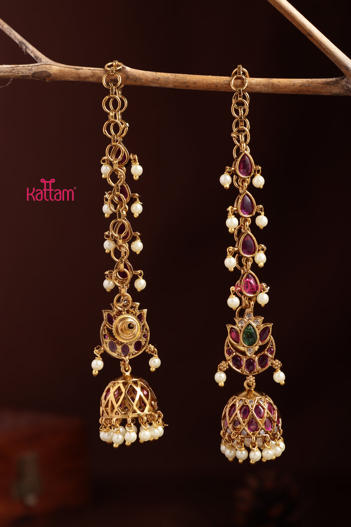 Chandbali Kemp Mattal Jhumka