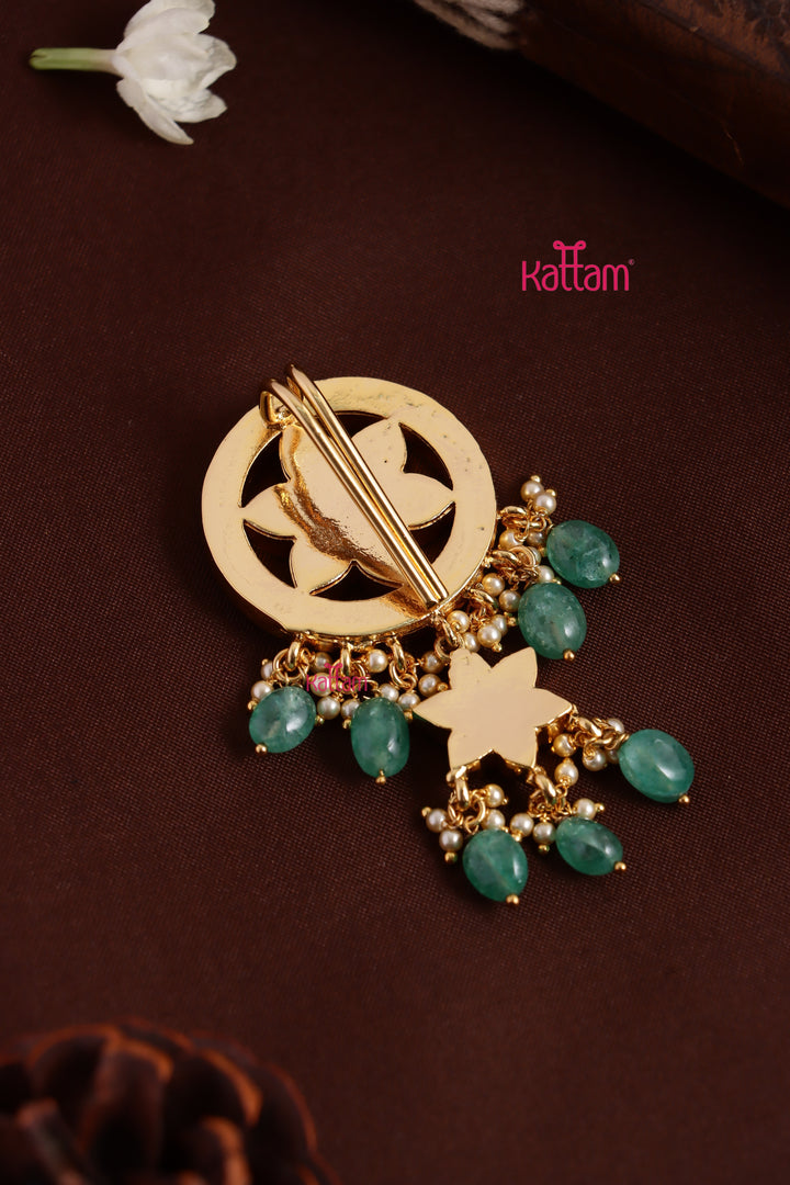 Kundan Multi Flower Choti - Design 10