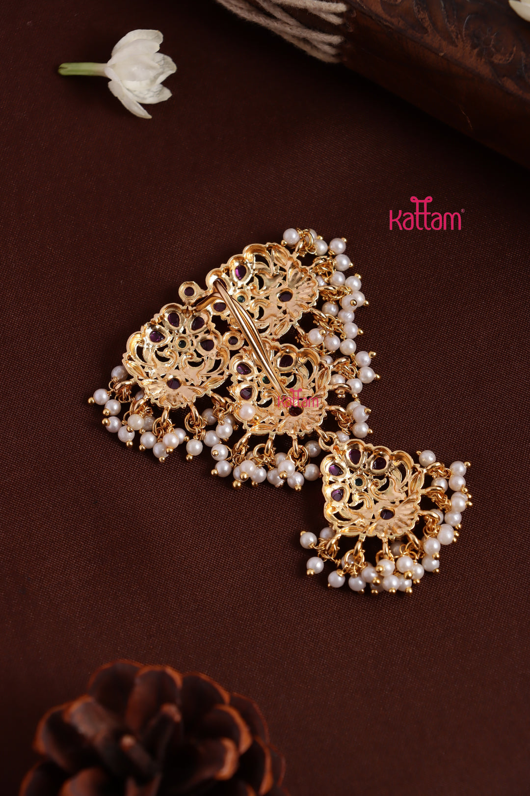 Peacock Pearl Trims Choti - Design 17