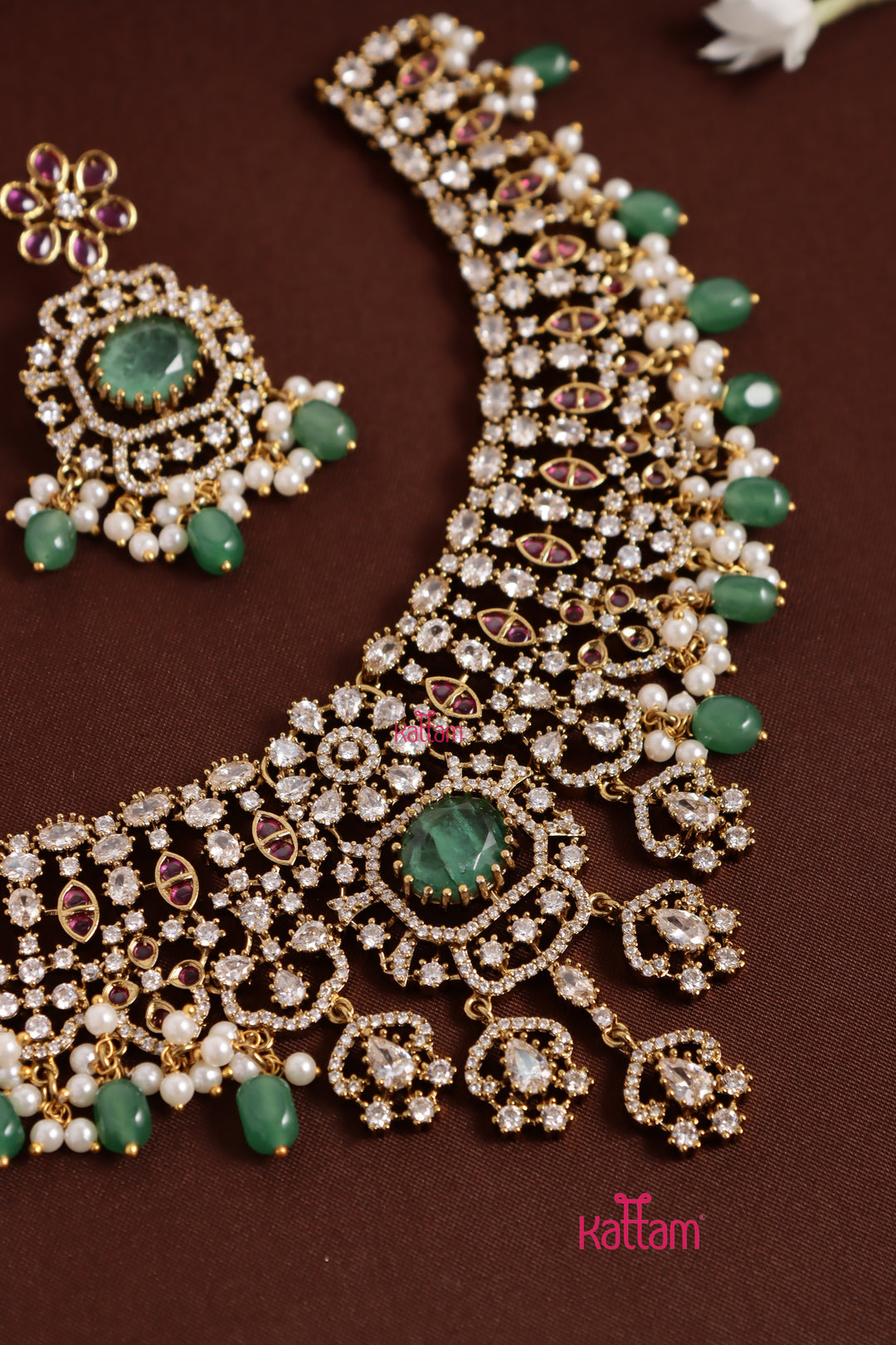 Apsara - Semi Bridal Stone Choker