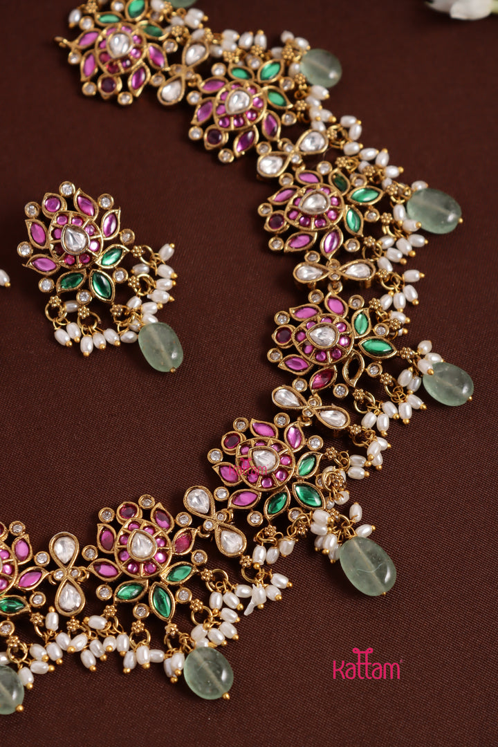 Tamara - Lotus Beaded Choker