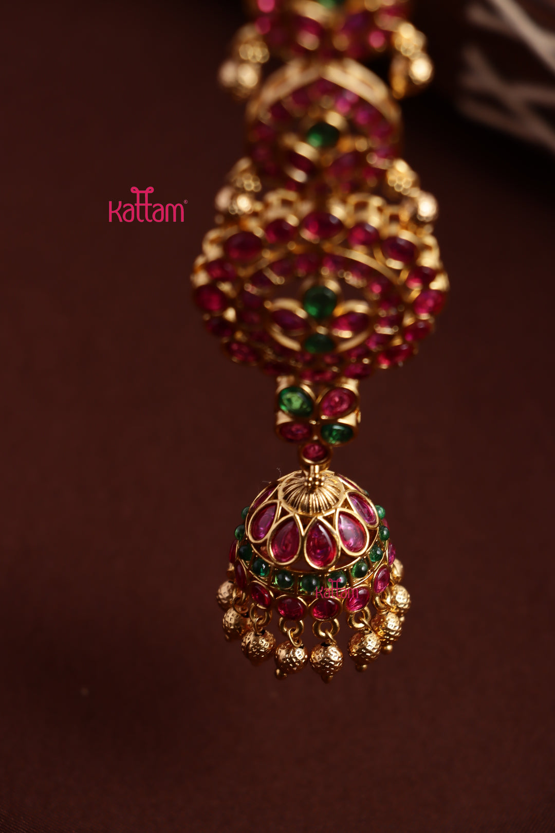 Chandbali Pearl Choti - Design 19
