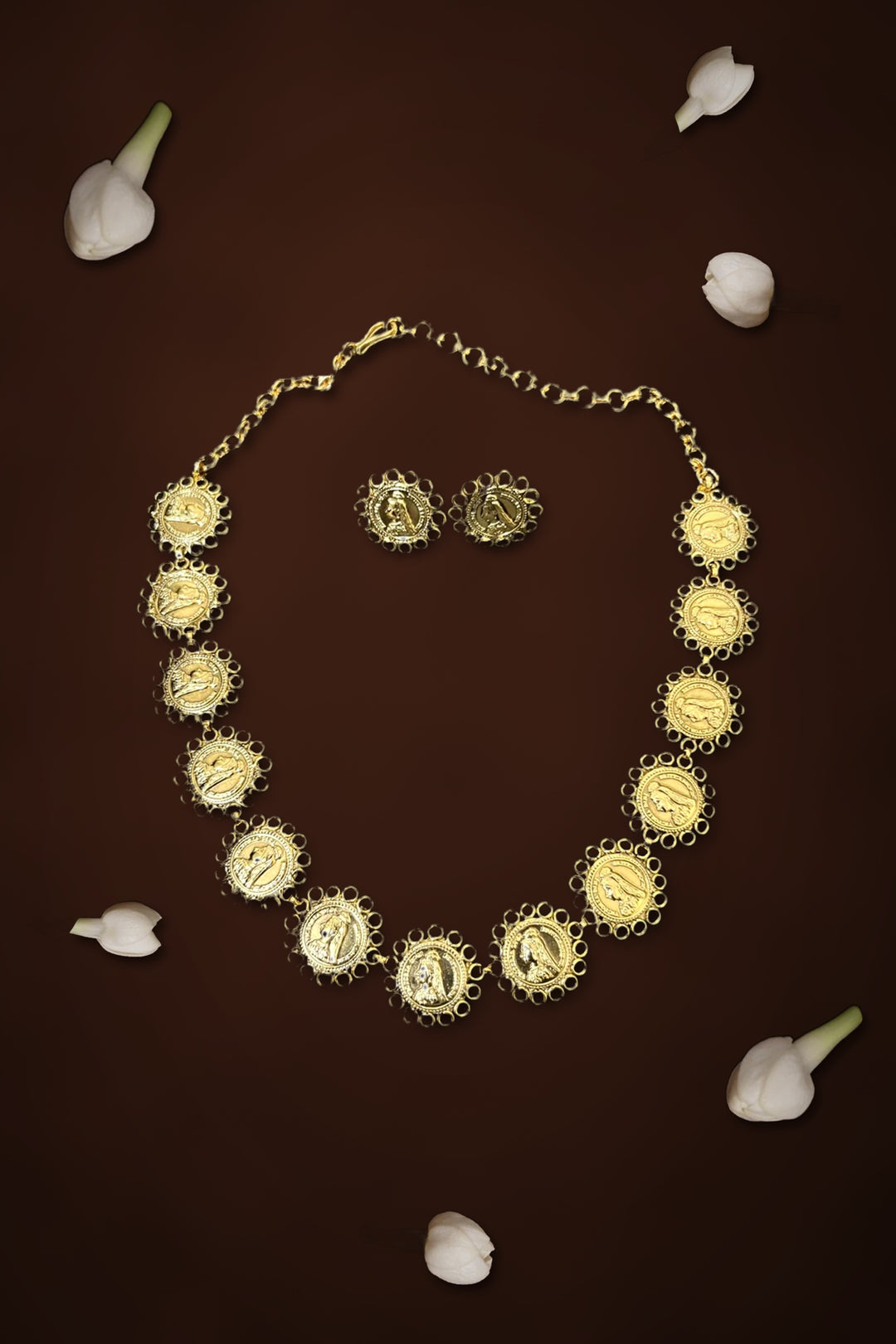Victorian Coin Pattern Necklace - Design 1