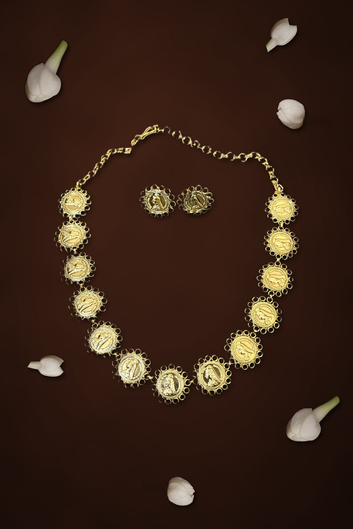 Victorian Coin Pattern Necklace - Design 1