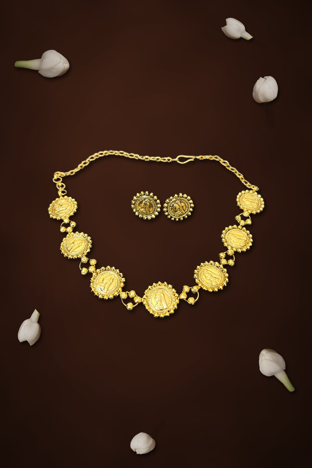 victoria Spiral Coin Choker