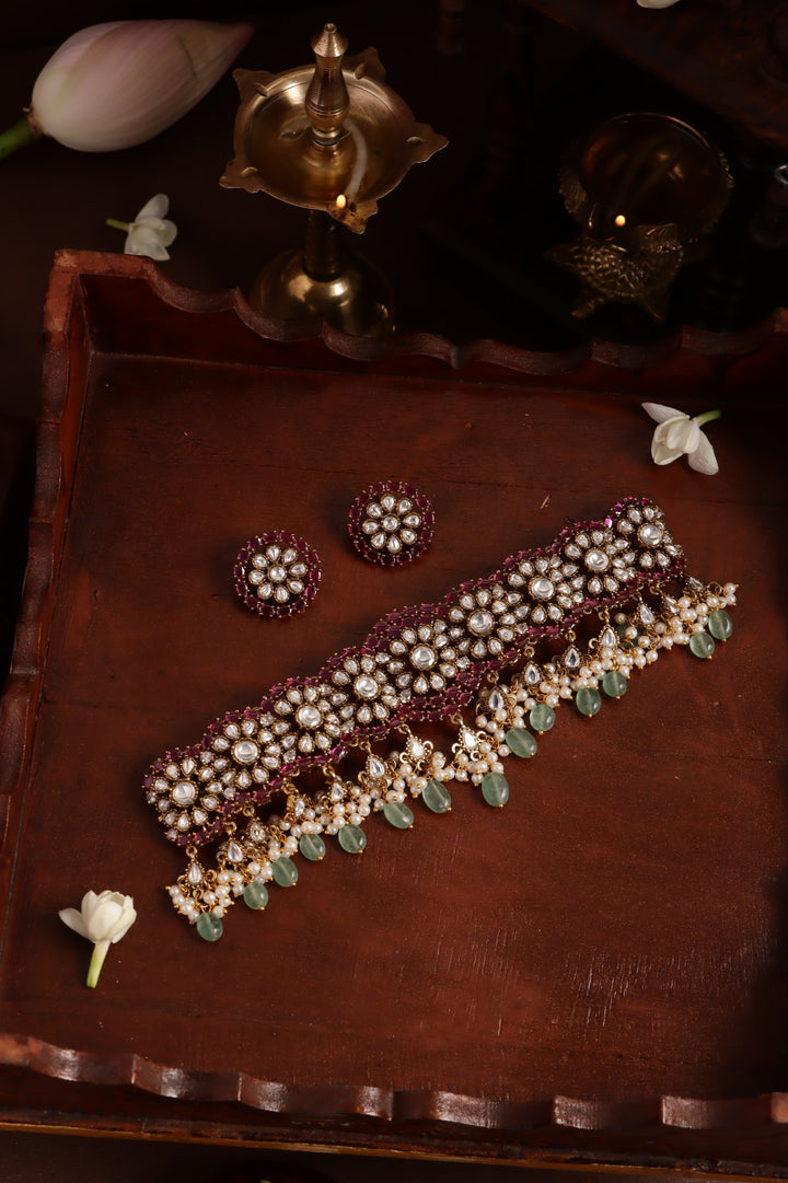 Shyla - Victorian Multistone Bead Choker