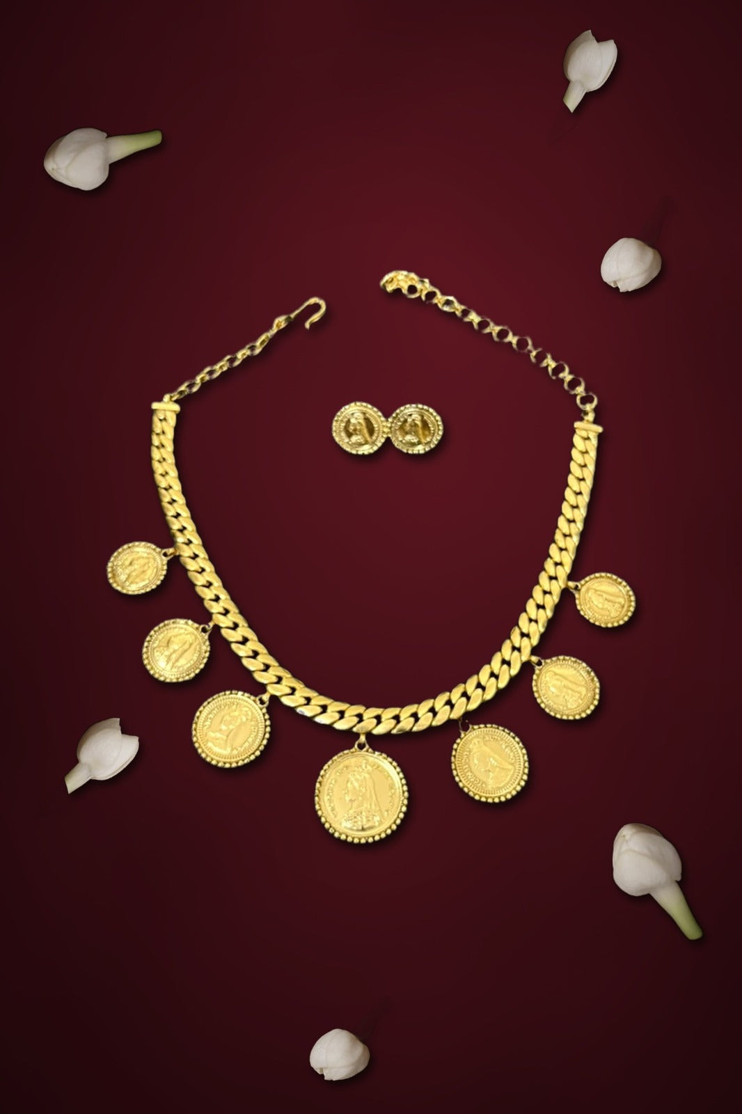 Victorian Coin Pattern Choker - Design 1