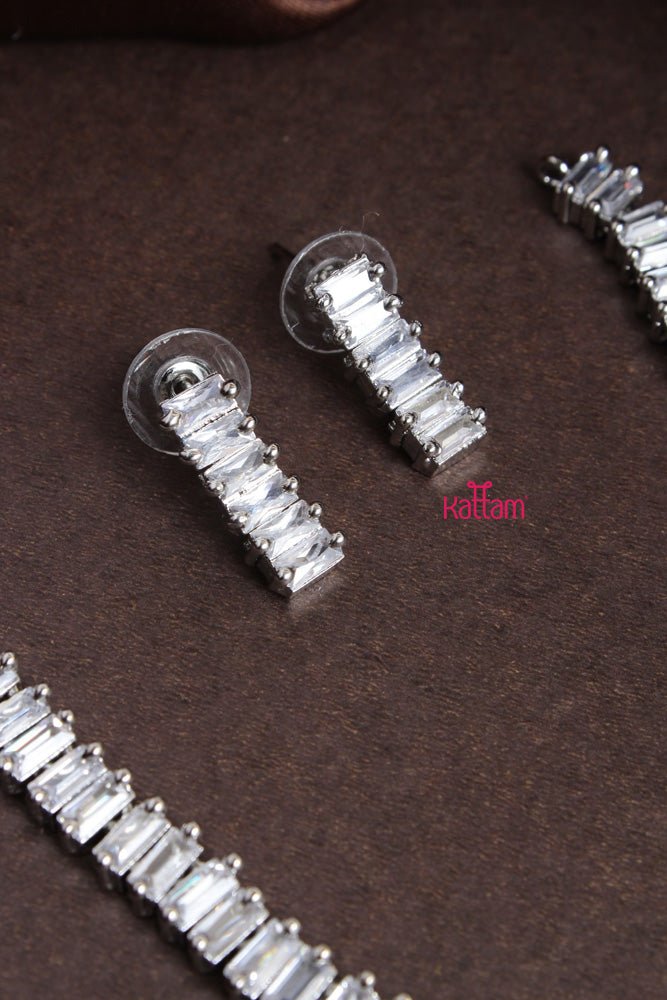 Aalia - Silvertone Choker - N2216