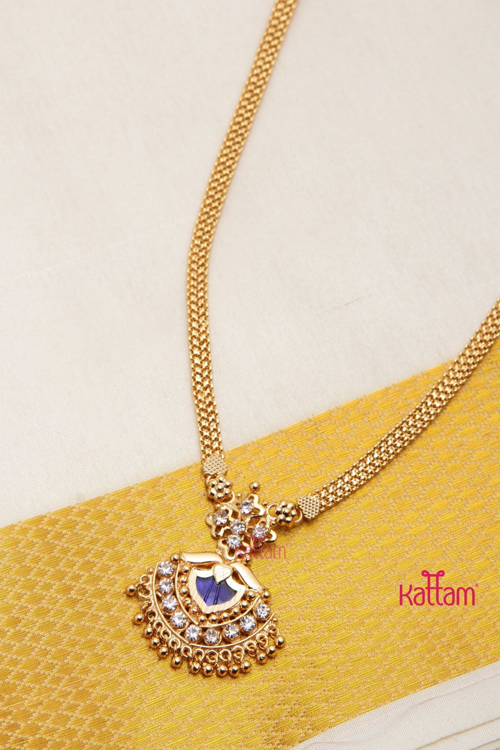 Aarathy - Kerala Blue Pendant Chain - N3196