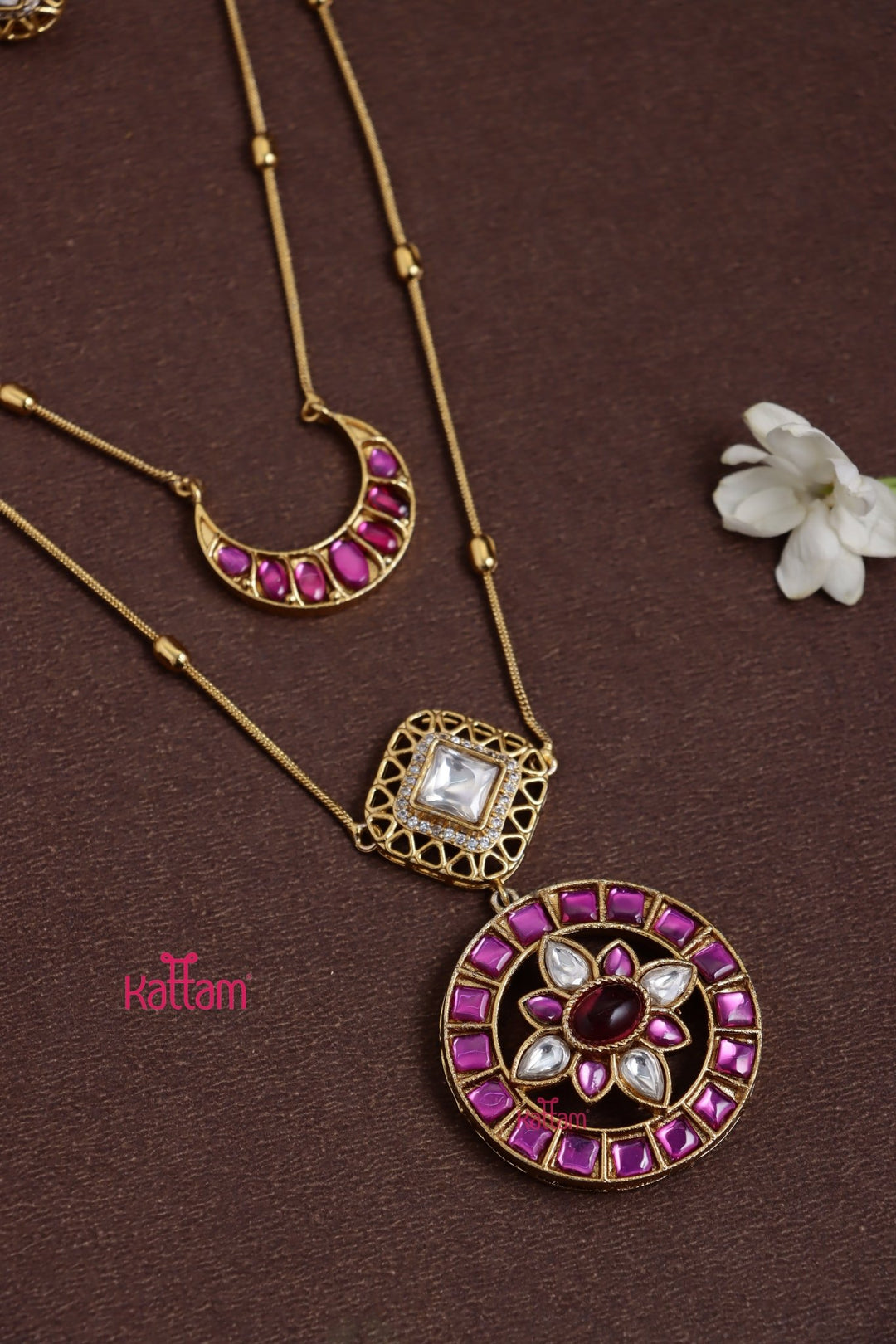 Aathirai Halfmoon Leyered Chain - N3833