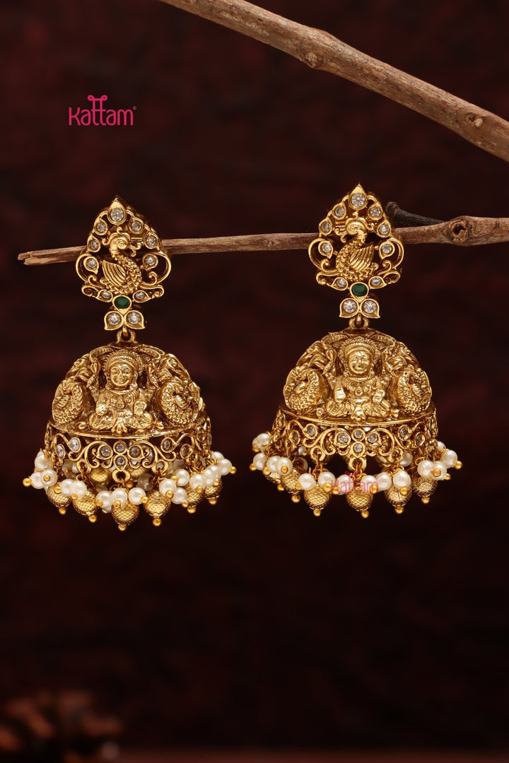 Abarnathi Godess Jhumka - Design 3 - E1100