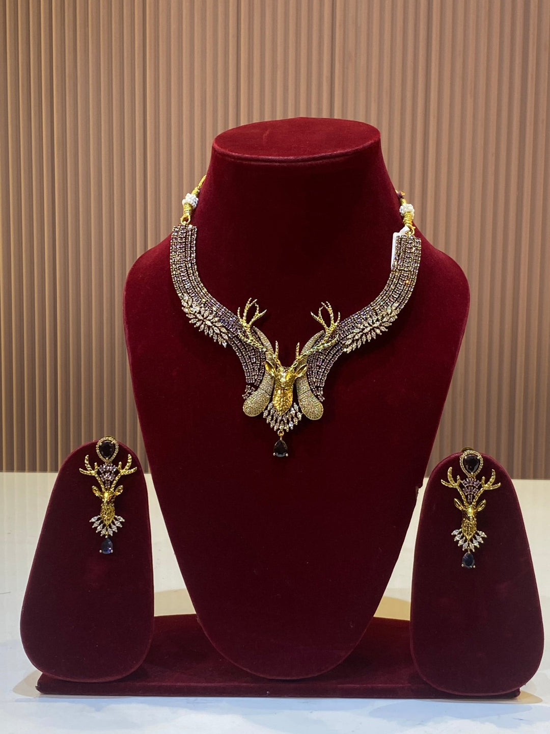 AD Deer Purple Choker - SPN94