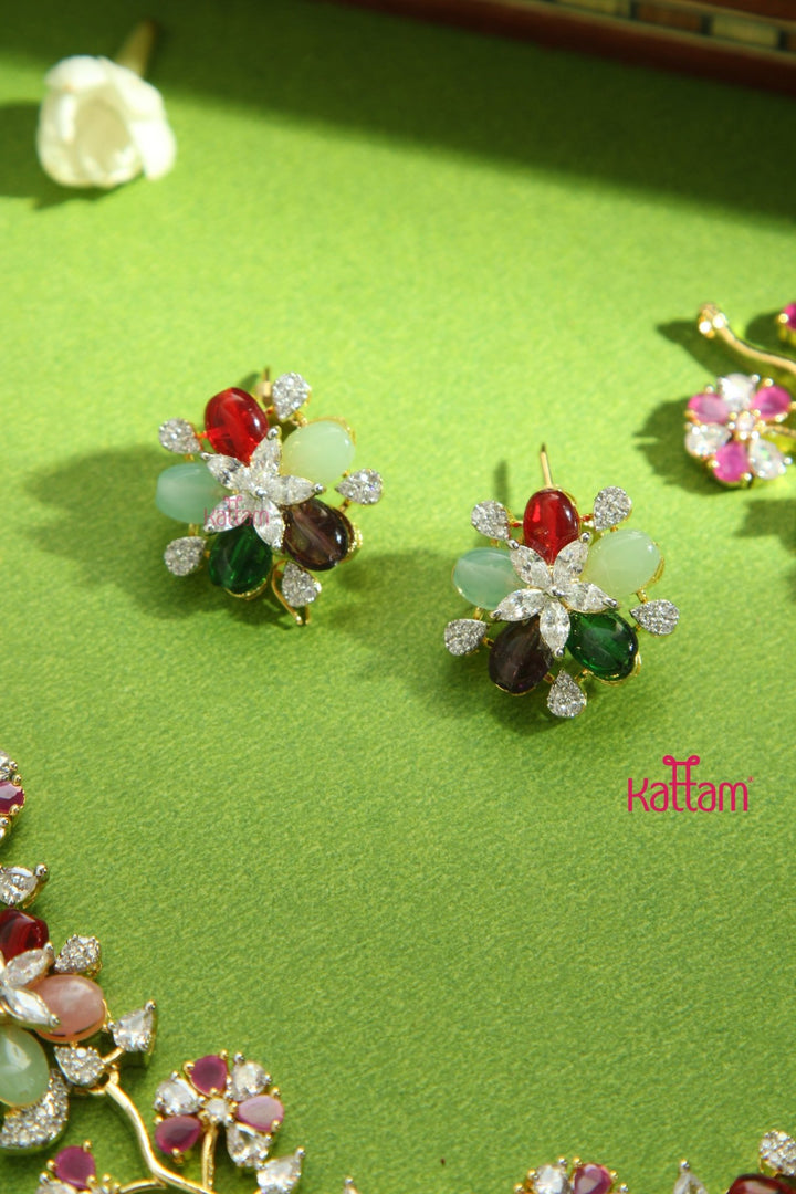 AD Leafy Multistone Choker - N5168