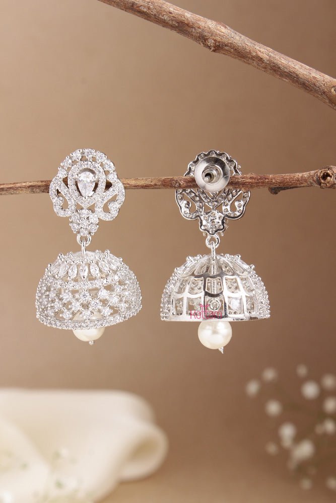 AD Silverpolish Jhumka - Design 3 - E731