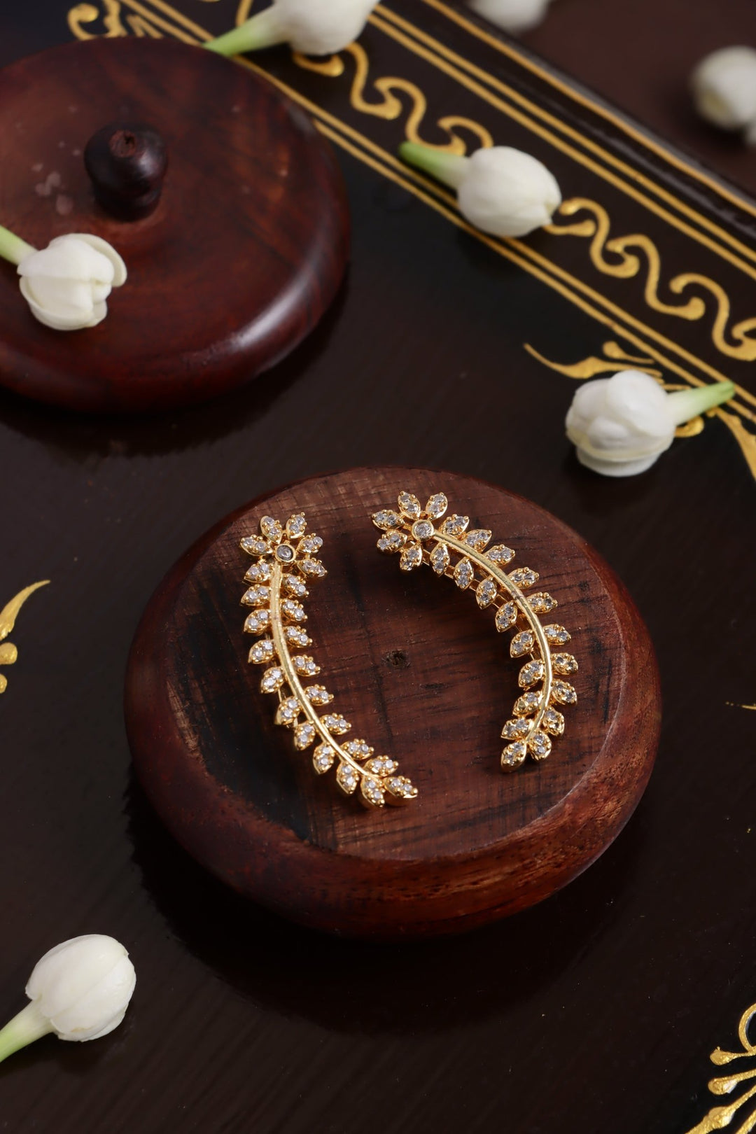 AD Spike Leafy Earcuff - E1265