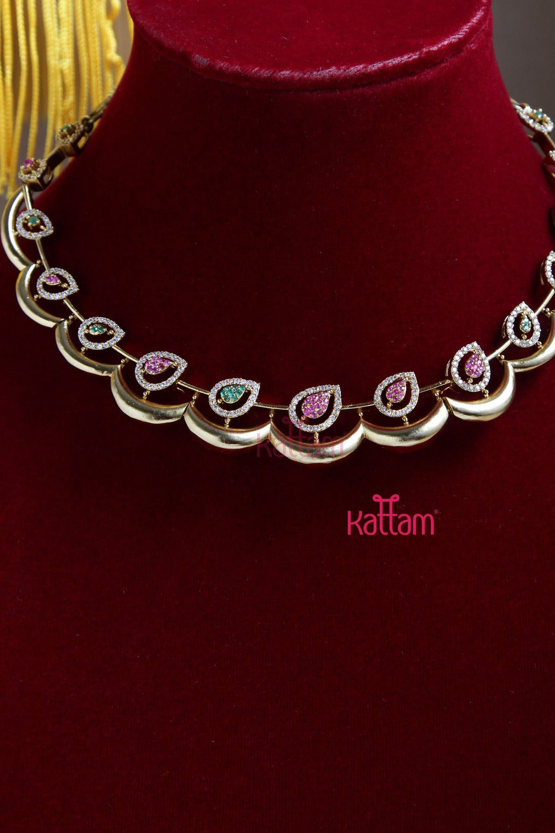 AD Stone Multistone Wave Choker - N5082