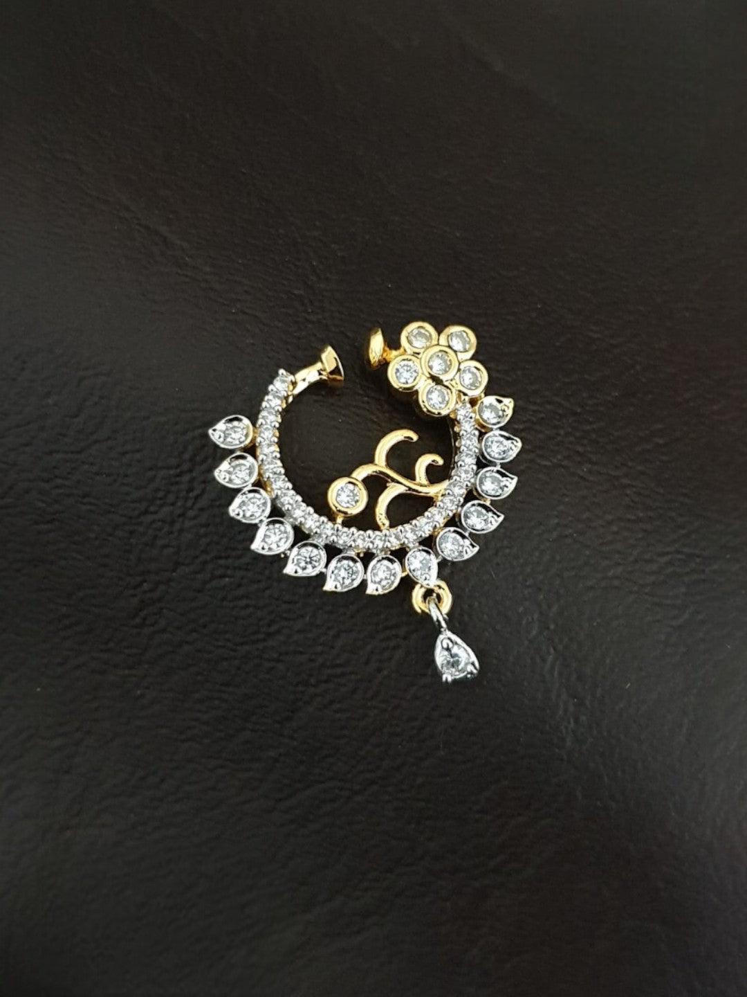 AD Stone Ring Nath - Design 12 - NP049
