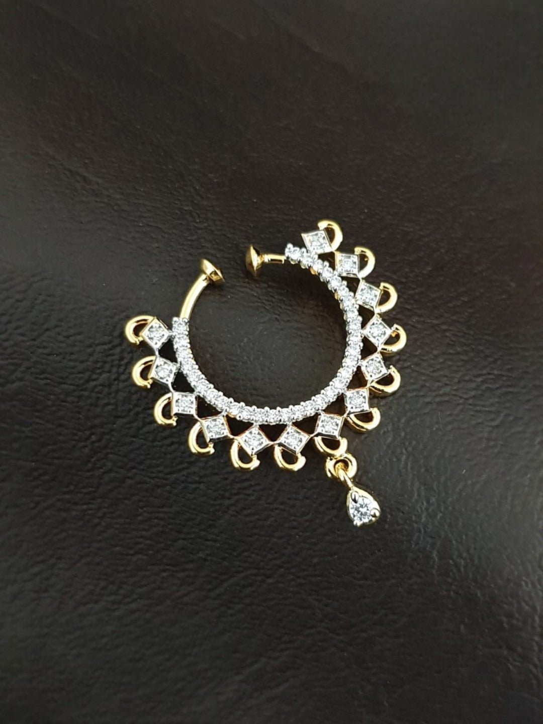 AD Stone Ring Nath - Design 4 - NP041