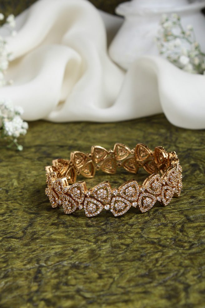 AD Stone Triangle Bangle - B446 -V4