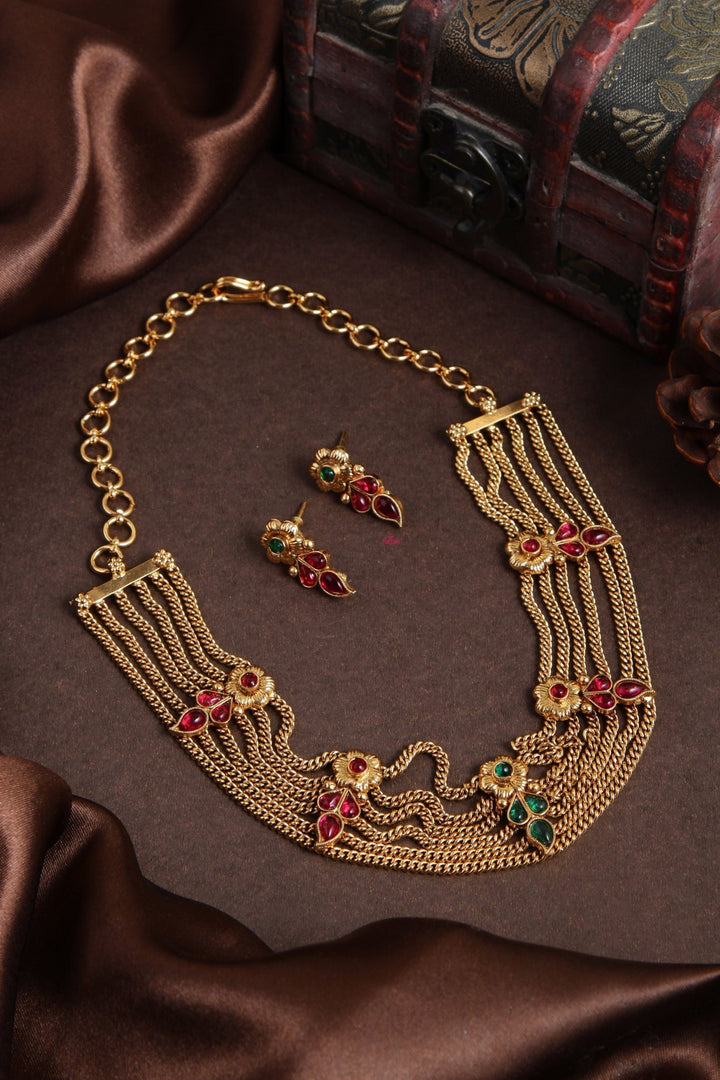 Agalya - Three Layered Choker - N1986