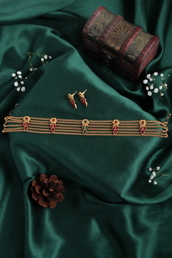 Agalya - Three Layered Choker - N1986