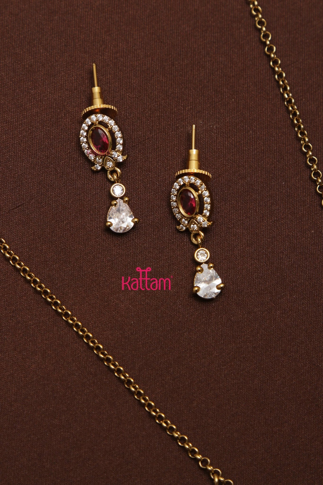 Ahana - Ruby Charm Chain - N3535