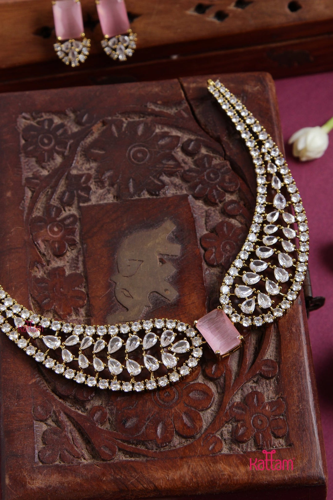Aisha - AD PastelPink Choker - N5133