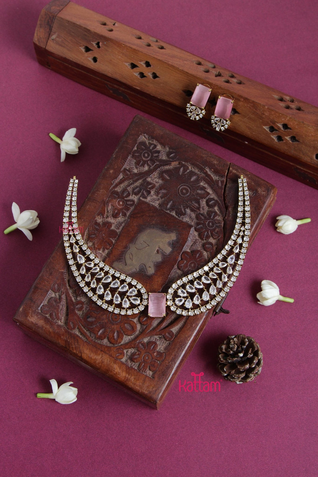 Aisha - AD PastelPink Choker - N5133