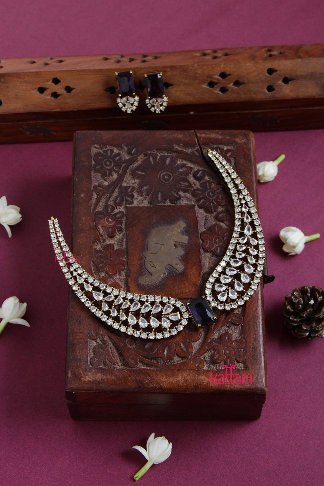Aisha - AD Purple Choker - N5131