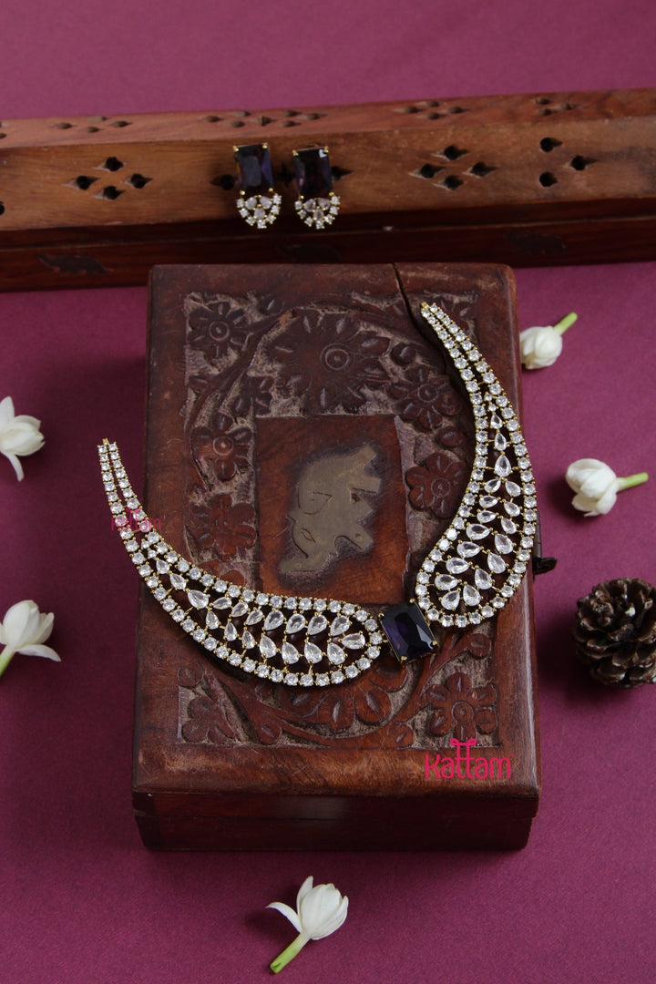 Aisha - AD Purple Choker - N5131